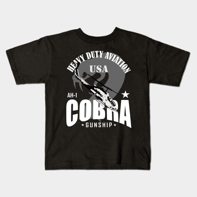 AH-1 Cobra - Helicopter Gunship Kids T-Shirt by TCP